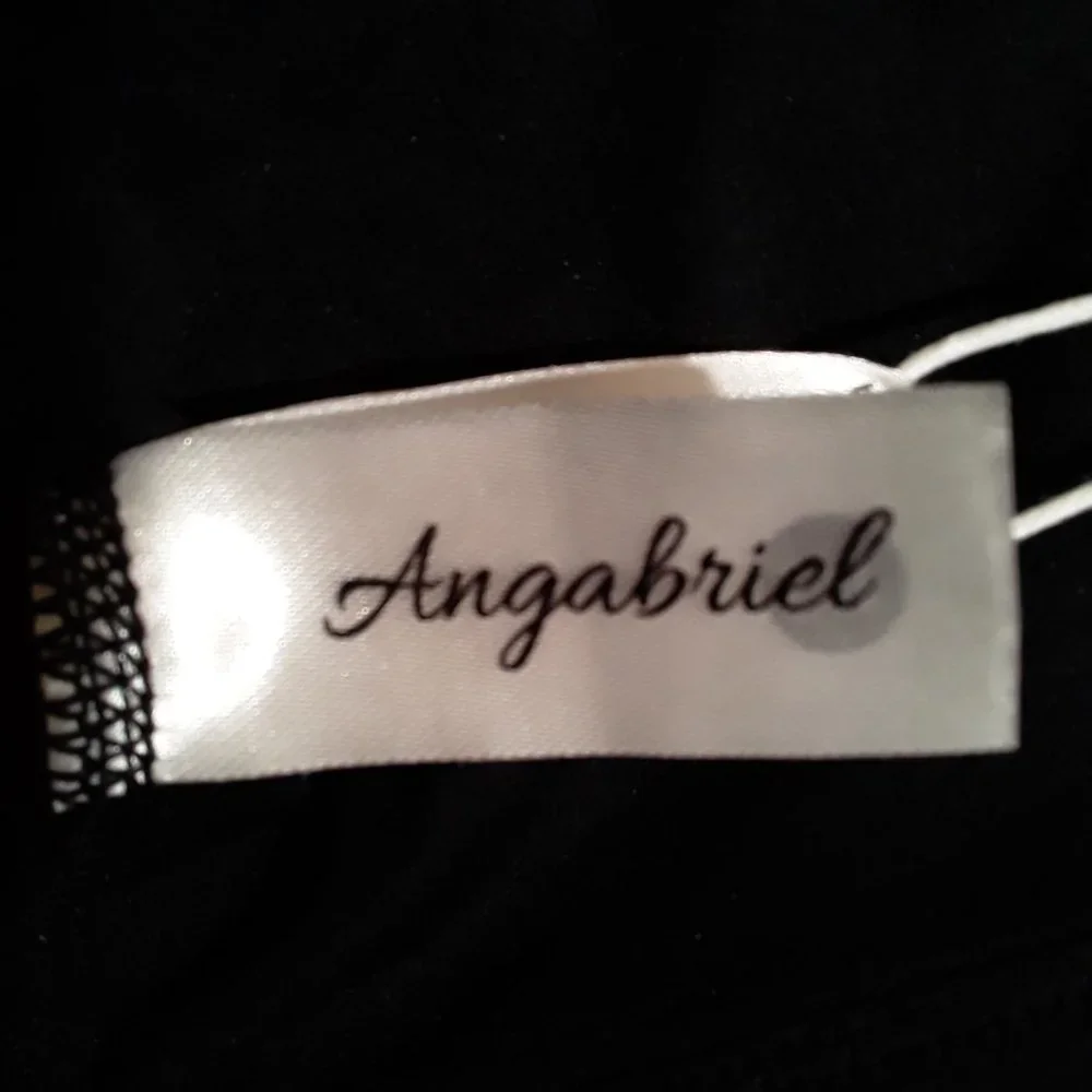 Angabriel Wirefree women's high impact zip front sports bra Size 2XL Black - Picture 9 of 9